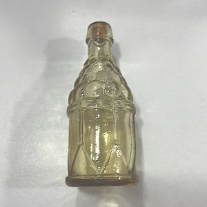 Vintage amber Wheaton, NJ “bitters” glass bottle